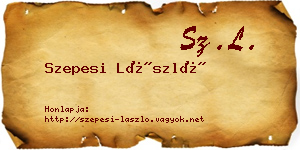 Szepesi László névjegykártya
